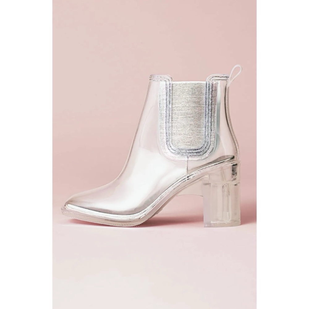 Jeffrey Campbell Hurricane Clear Vinyl Rain Boots - Picture 3 of 16